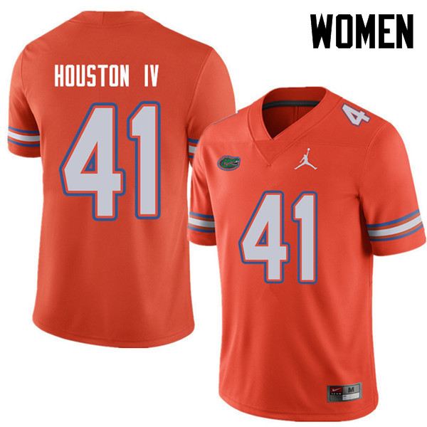 Jordan Brand Women #41 James Houston IV Florida Gators College Football Jerseys Sale-Orange